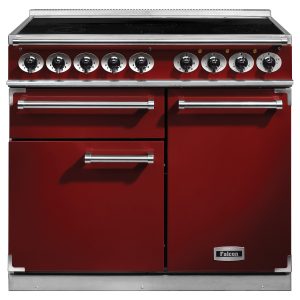 Falcon F1000DXEIRD/N 1000 Deluxe Induction Range Cooker In Cherry Red