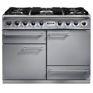 Falcon F1092DXDFSS/CM 1092 Deluxe Dual Fuel Range Cooker In Stainless Steel with Matt Pan Supports