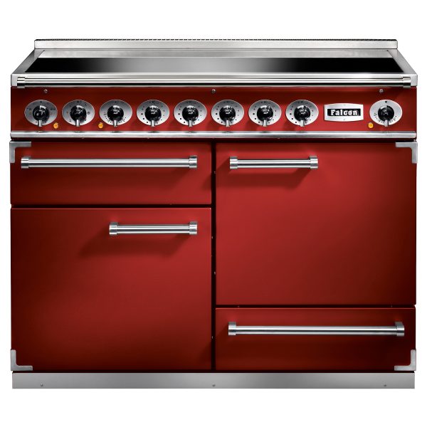 Falcon F1092DXEIRD 1092 Deluxe Induction Range Cooker In Cherry Red
