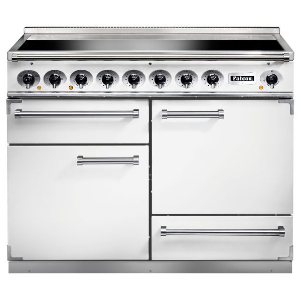 Falcon F1092DXEIWH 1092 Deluxe Induction Range Cooker In Ice White