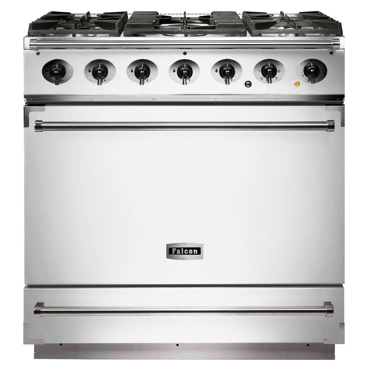 Falcon F900SDFWH/N 90cm Single Cavity Dual Fuel Range Cooker in White