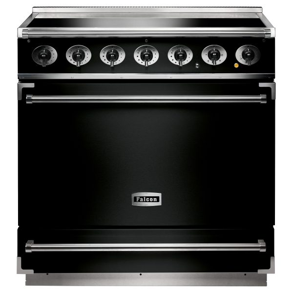 Falcon F900SEIBL/C 90cm Single Cavity Induction Range Cooker in Black and Chrome