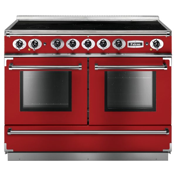 Falcon FCON1092EIRD/ Continental 1092 Induction Range Cooker In Cherry Red