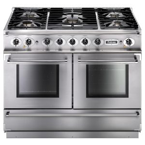 Falcon FCON1092DFSS/CM Continental 1092 Dual Fuel Range Cooker In Stainless Steel with Chrome