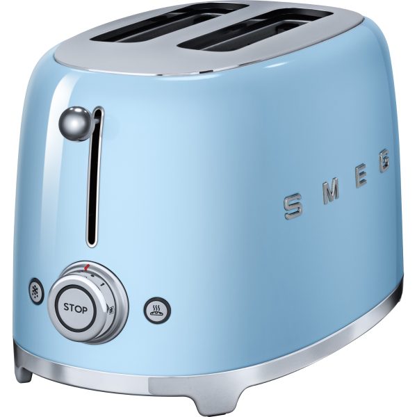 Smeg TSF01PBUK 50’s Retro Style 2 Slice Toaster in Pastel Blue