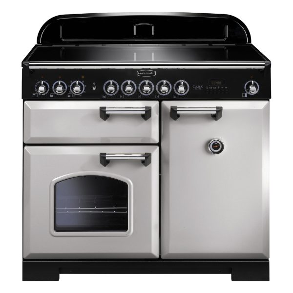 Rangemaster CDL100EIRP/ Classic Deluxe 100 Induction Range Cooker – Royal Pearl & Chrome