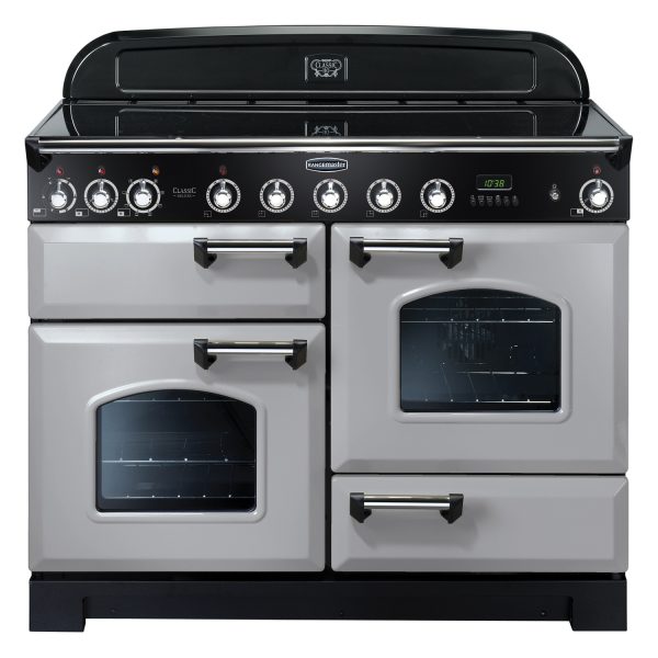 Rangemaster CDL110EIRP Classic Deluxe 110 Induction Range Cooker Royal Pearl & Chrome