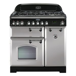 Rangemaster CDL90DFFRP/C Classic Deluxe 90 Dual Fuel Range Cooker – Royal Pearl & Chrome