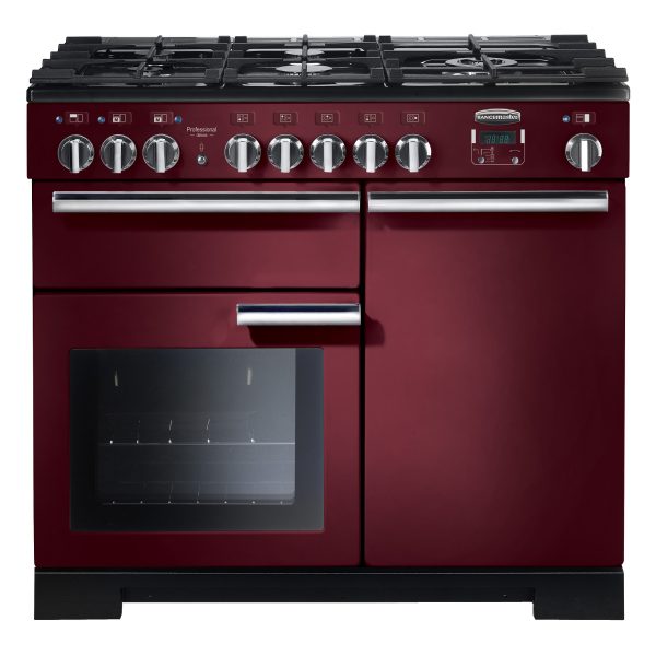 Rangemaster PDL100DFFCY/ Professional Deluxe 100cm Dual Fuel Range Cooker – Cranberry