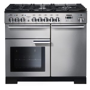 Rangemaster PDL100DFFSS/ Professional Deluxe 100cm Dual Fuel Range Cooker – Stainless Steel