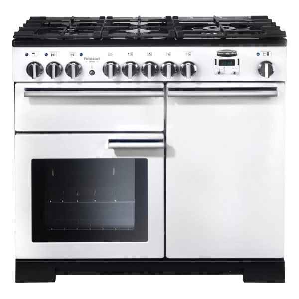 Rangemaster PDL100DFFWH/ Professional Deluxe 100cm Dual Fuel Range Cooker – White