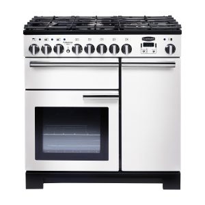 Rangemaster PDL90DFFWH/C Professional Deluxe 90 Dual Fuel Range Cooker – White