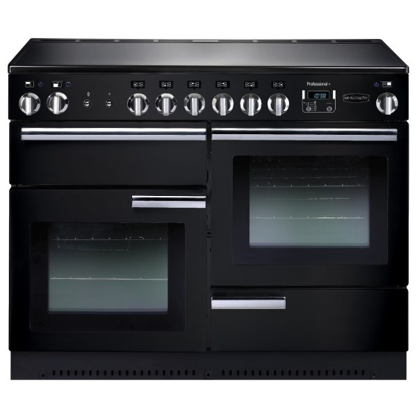 Rangemaster PROP110ECGB Professional Plus 110 Ceramic Range Cooker In Gloss Black