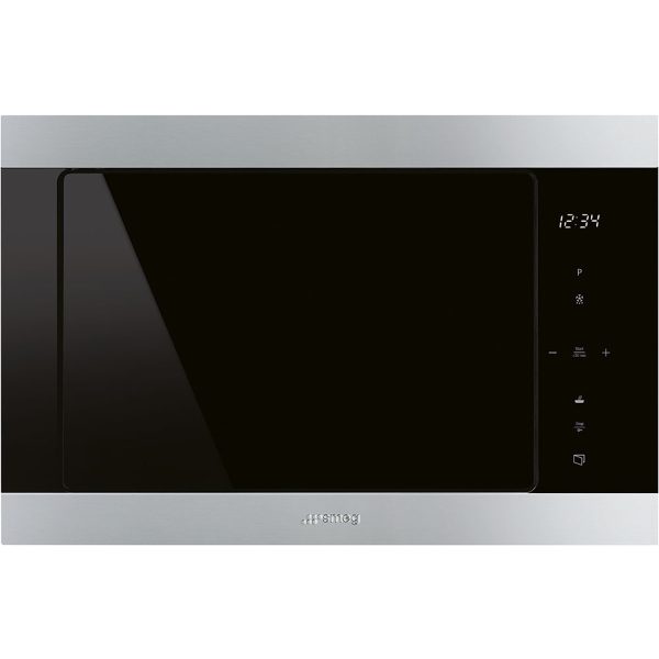 Smeg FMI325X New Classic Aesthetic Microwave Oven with Electric Grill