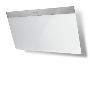 Faber Daisy 80cm White Glass Wall Mounted Hood
