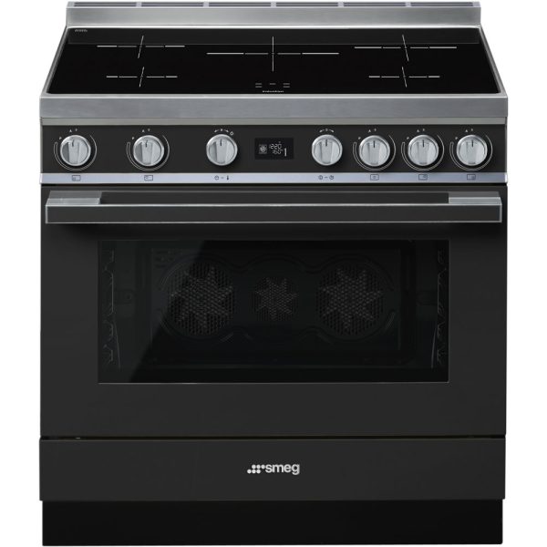 Smeg CPF9IPAN 90cm Portofino Anthracite Cooker with Pyrolytic Multifunction Oven and Induction hob