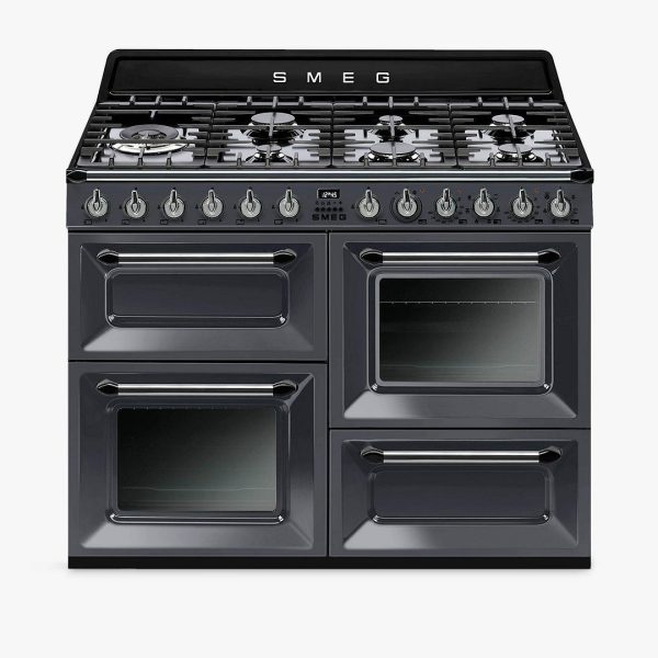 Smeg TR4110GR Slate Grey Victoria Traditional 110cm Dual Fuel Range Cooker – Stock Clearance