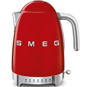 Smeg KLF04RDUK 50s Style Red Variable Temperature Kettle