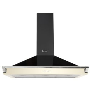 Stoves Richmond Chimney and Rail 900 444410244 90cm Classic Cream Chimney and Rail Extractor Hood