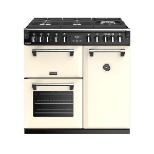 Stoves Richmond Deluxe S900DF GTG 444444900 Gas-Through-Glass Hob, Conventional Oven & Grill 90cm Classic Cream Range Cooker