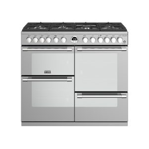 Stoves Sterling Deluxe S1000DF 444444942 100cm Stainless Steel Dual Fuel Range Cooker