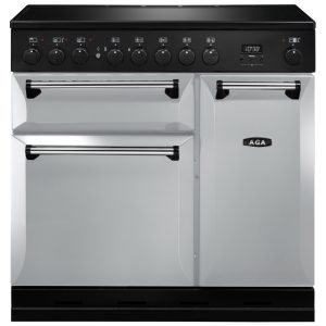 AGA MDX90EIPAS Masterchef Deluxe Induction Range Cooker Pearl Ashes 90cm