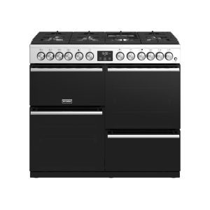 Stoves Precision Deluxe S1000DF 444410746 100cm Dual Fuel Stainless Steel Range Cooker