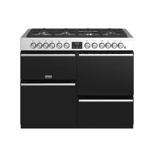 Stoves Precision Deluxe S1100DF 444410748 110cm Dual Fuel Stainless Steel Range Cooker