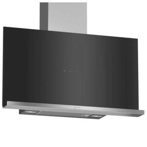 Neff D95FRM1S0B 90cm Clear Glass Black Printed Wall-mounted cooker hood