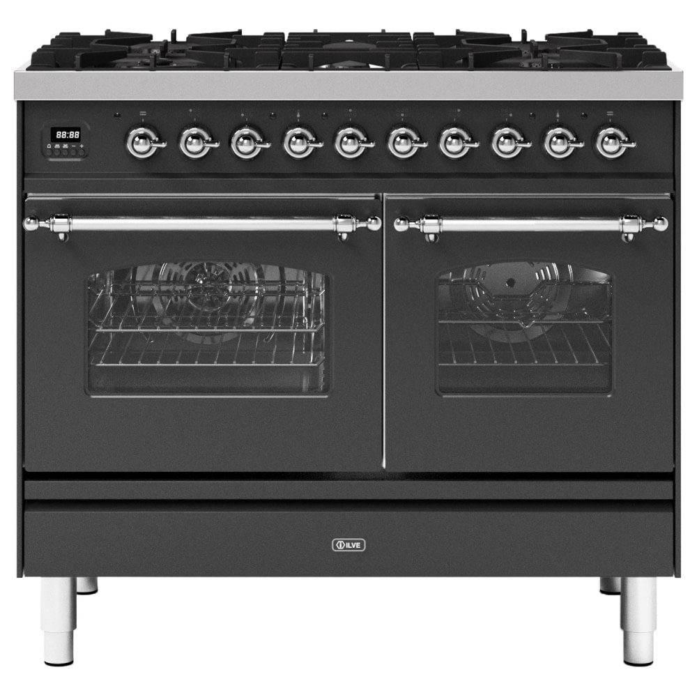 Grace Hoe dan ook pak Ilve PD106NE3MG 100cm Milano Dual Fuel Range Cooker In Matt Graphite -  Appliance Centre