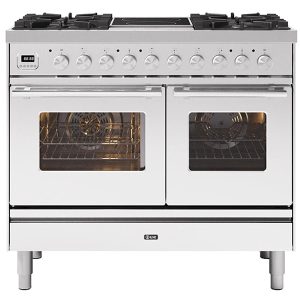 Ilve PD10IWE3SS 100cm Roma Mixed Fuel Range Cooker In Stainless Steel