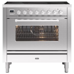 Ilve PI09WE3SS 90cm Roma Induction Single Oven Range Cooker In Stainless Steel