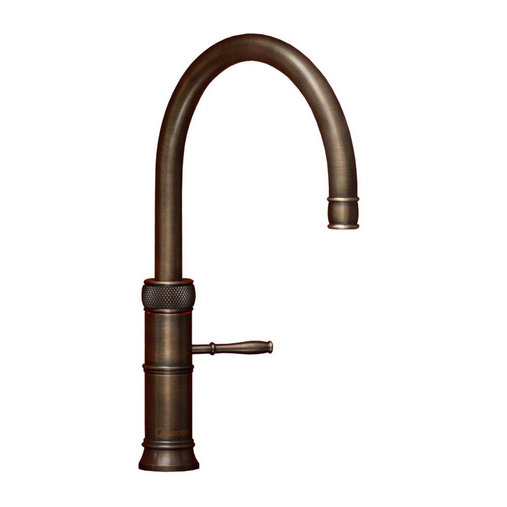 Quooker 7CFRPTN PRO7 Classic Fusion Round Tap – Patinated Brass With 7L Tank  - Appliance Centre