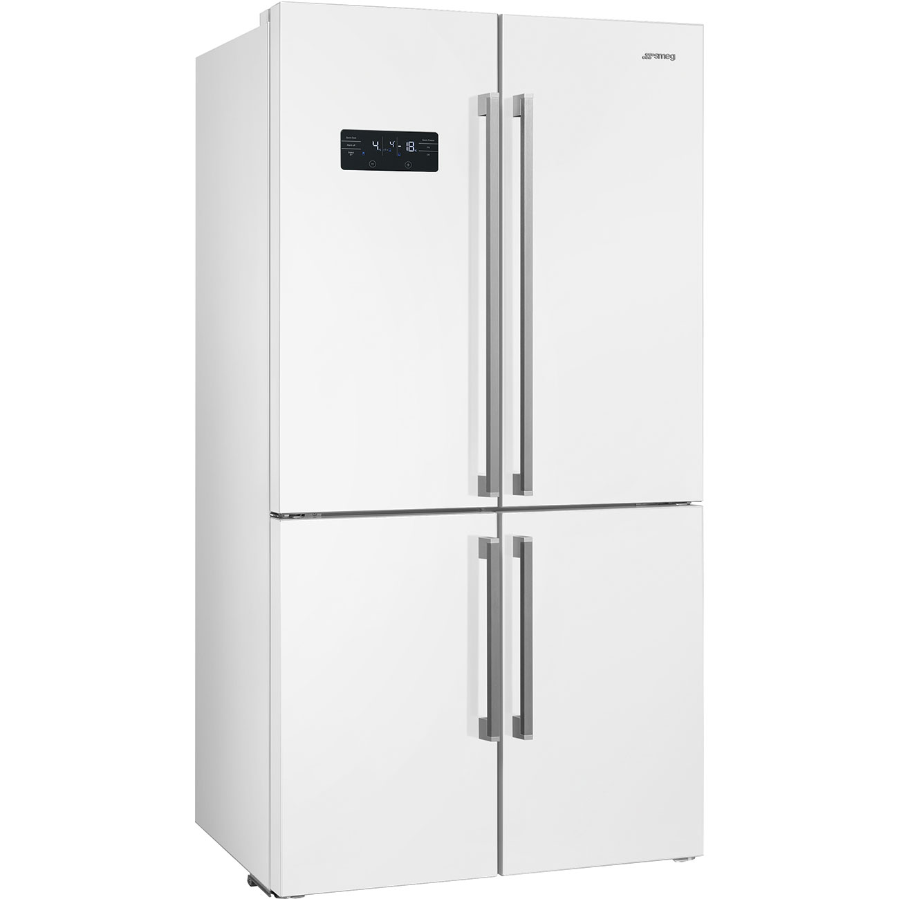 botón Expulsar a Reconocimiento Smeg FQ60BDF 91cm Multi-Door White Fridge Freezer - Appliance Centre