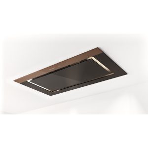 Faber C-Air 350.0615.705 90cm Black and Brown Glass Ceiling Cooker Hood