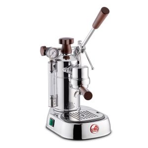 La Pavoni LPLPLH01UK Professional Lusso Lever Coffee Machine Stainless Steel and Wood
