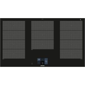 Siemens iQ700 90cm Black Induction hob surface mount with frame