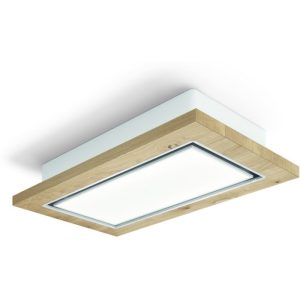 Elica LULL-AT-NAT-DO 120cm Fully Integrated Ceiling Extractor Lullaby Natural Wood Duct Out Version