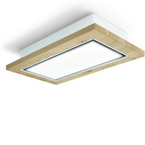Elica LULL-AT-NAT-RC 120cm Fully Integrated Ceiling Extractor Lullaby Natural Wood Re-Circulating Version