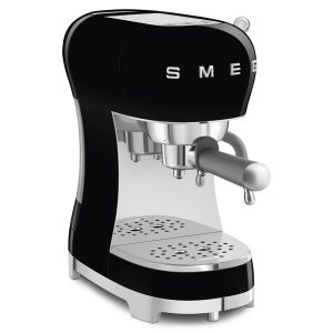 Smeg ECF02BLUK 50s Style Black Espresso Machine With Pump