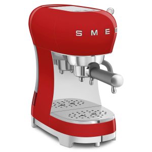 Smeg ECF02RDUK 50s Style Red Espresso Machine With Pump