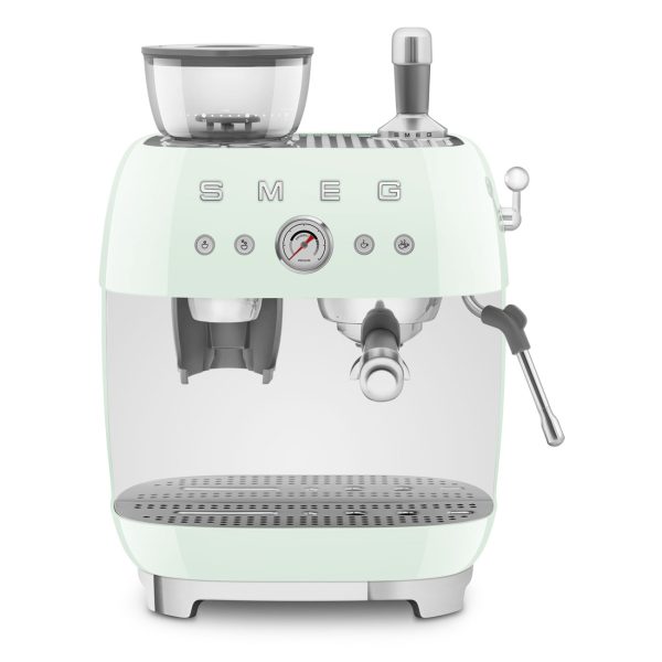 Smeg EGF03BLUK 50s Style Espresso Coffee Machine With Pump Pastel Green